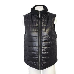Anthropologie Varley Ellis Reversible Quilt Gilet, Black, Vest, Puffer, Size XS